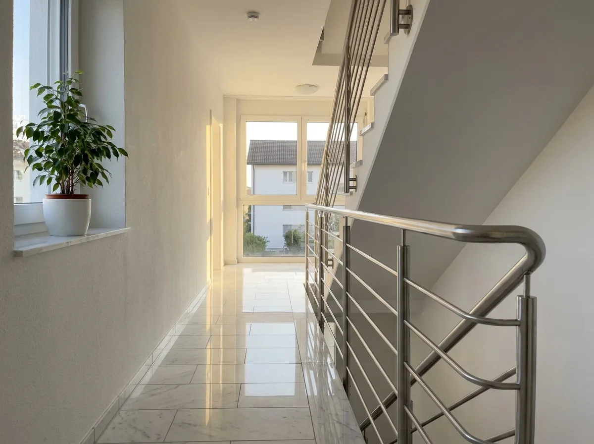 Sauberes Treppenhaus — LUXOURCLEAN Reinigung